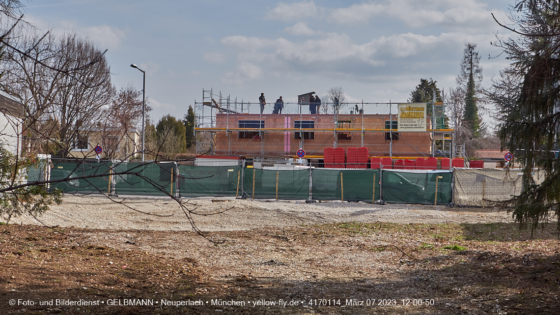 07.03.2023 - Baustelle Niederalmstrasse 16 in Neuperlach